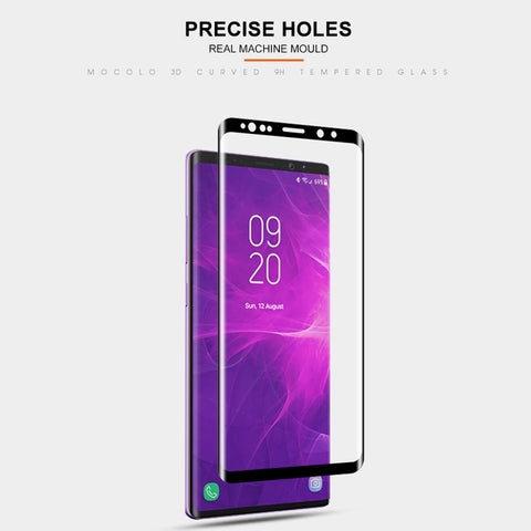 mocolo Full Glue 0,33 mm 9H Pellicola in vetro temperato con bordo arrotondato 3D per Galaxy Note9, For Samsung Galaxy Note9