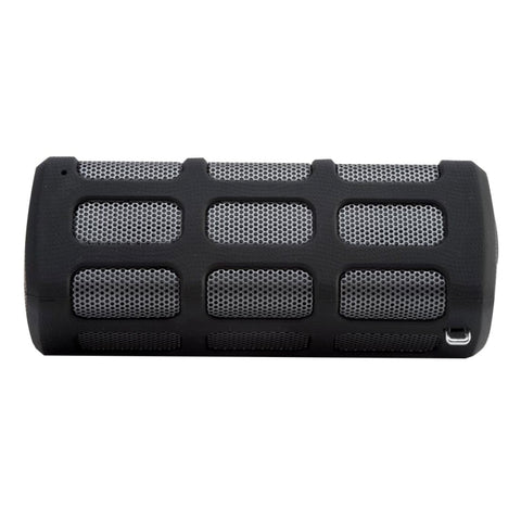 con microfono integrato e gancio per appenderlo, supporta chiamate in vivavoce e ingresso AUX, distanza Bluetooth: 10 m.