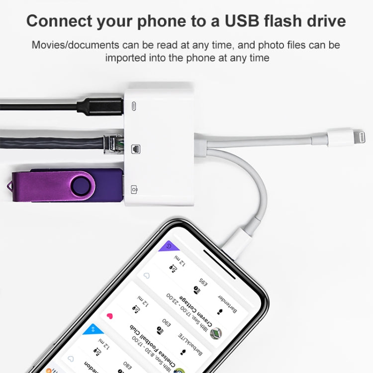 NK-107 Pro 3-in-1 USB-C and RJ45 Adapter for Fast Charging