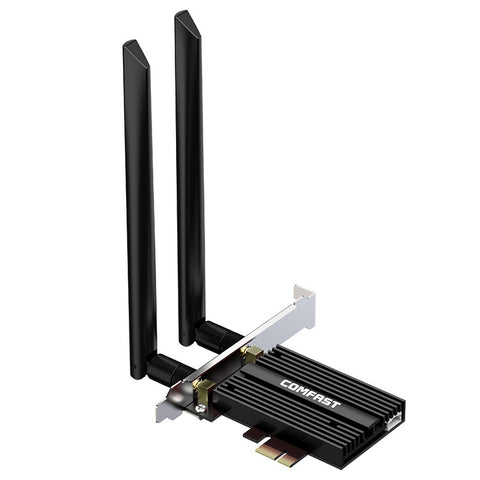 Scheda di Rete WiFi 6E PCI-E COMFAST CF-AX210 PRO, 5374Mbps Tri-band