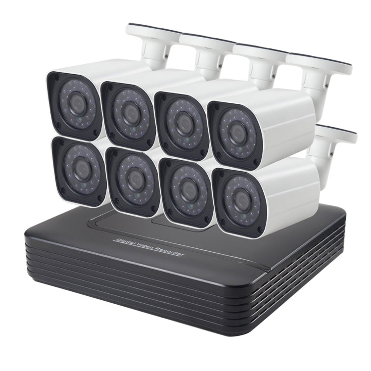 A8B6 8Ch Bullet IP Camera NVR Kit, Support Night Vision / Motion Detection, IR Distance: 15m, A8B6/Kit 720P 1.0MP, A8B6/Kit 960P 1.3MP                  ...