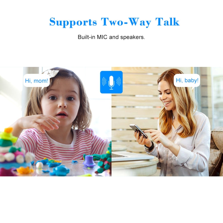 VESAFE VS-DC01 Telecamera IP Wifi Wireless Audio Bidirezionale HD 720P di Sicurezza, Supporta Visione Notturna e Rilevamento PIR e Scheda TF, Impermeabile IP54, VS-DC01