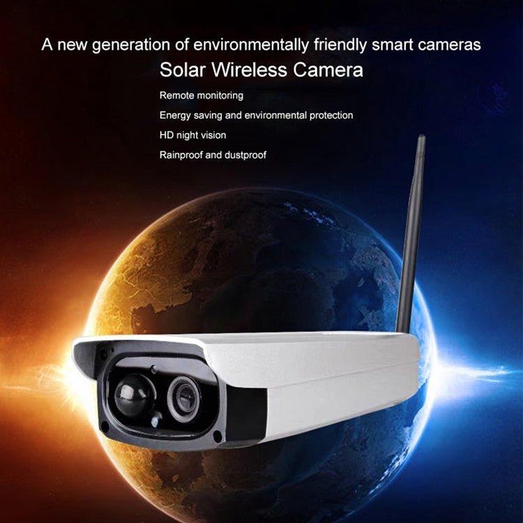 VESAFE VS-Y3 Telecamera IP di sicurezza ad energia solare HD 1080P per esterni, supporto rilevamento movimento e sveglia PIR, impermeabile IP66, VS-Y3