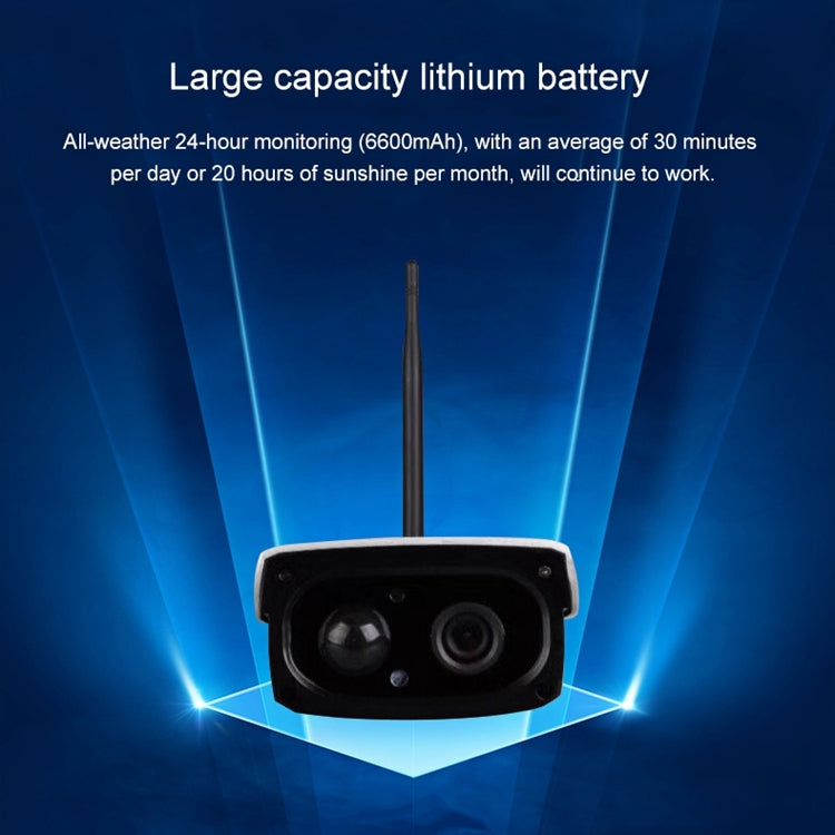 VESAFE VS-Y3 Telecamera IP di sicurezza ad energia solare HD 1080P per esterni, supporto rilevamento movimento e sveglia PIR, impermeabile IP66, VS-Y3