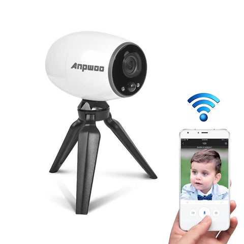 Télécaméra IP WiFi Anpwoo Cannon 1.3MP 960P 1/3 pouces CMOS HD avec support pour trépied, support de mouvement/vision nocturne, Cannon