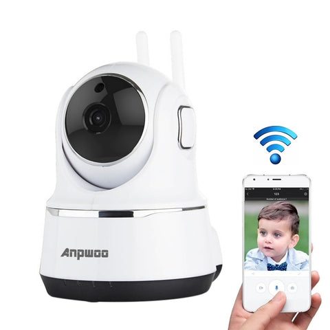 Télécaméra IP WiFi Anpwoo Guardian 2.0MP 1080P 1/3 pouces CMOS HD, prise en charge du mouvement/vision nocturne, Guardian Black, Guardian White