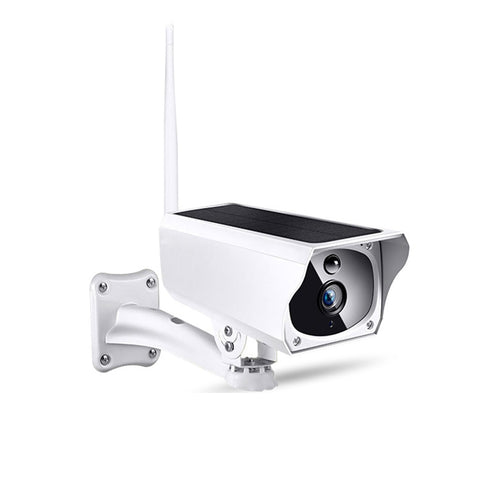 YS-Y4 Télécaméra à batterie solaire WiFi HD 1080P, prise en charge du mouvement, vision nocturne à infrarouge et carte SD (maximum 32 Go), YS-Y4