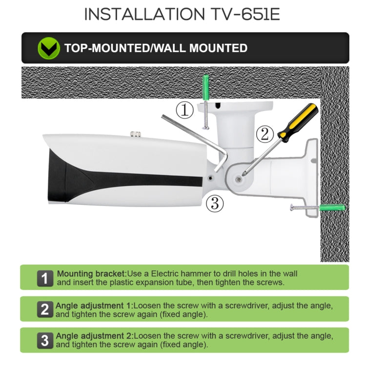 TV-651eH5/IP AF POE H.264++ Telecamera IP da 5 MP Messa a fuoco automatica Zoom 4x Obiettivo 2,8-12MM Telecamere di sorveglianza, TV-651eH5/IP