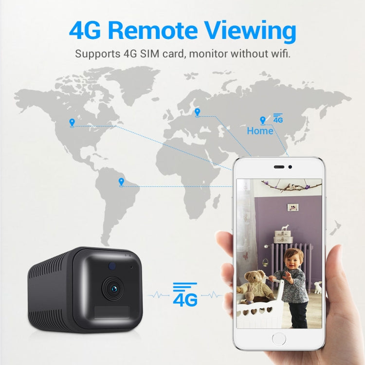 Telecamera IP WiFi ESCAM G20 4G versione EU 1080P Full HD con batteria ricaricabile, supporto visione notturna/rilevamento movimento PIR/scheda TF/audio bidirezionale, G20