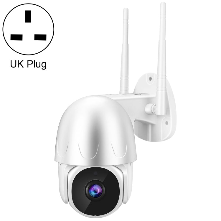 Telecamera IP wireless Tuya QX45 1080P Full HD IP65 impermeabile 2.4G, supporto rilevamento movimento, audio bidirezionale, visione notturna e scheda TF, presa AU, Support Motion Detection
