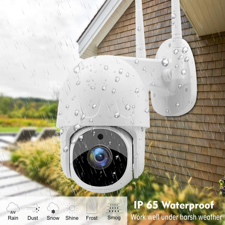 Telecamera IP wireless Tuya QX45 1080P Full HD IP65 impermeabile 2.4G, supporto rilevamento movimento, audio bidirezionale, visione notturna e scheda TF, presa AU, Support Motion Detection