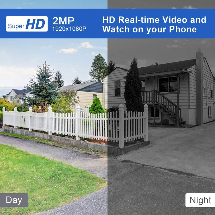 Telecamera IP wireless Tuya QX45 1080P Full HD IP65 impermeabile 2.4G, supporto rilevamento movimento, audio bidirezionale, visione notturna e scheda TF, presa AU, Support Motion Detection