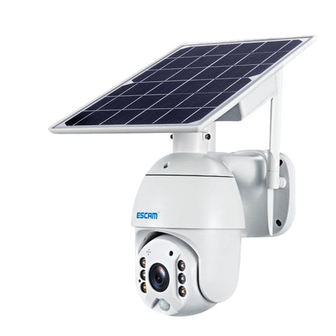 ESCAM QF480 Versione USA HD 1080P IP66 Impermeabile 4G Pannello solare PT Telecamera IP senza batteria, Supporto visione notturna/Rilevamento movimento/Scheda TF/Audio bidirezionale, without Battery(US Version)