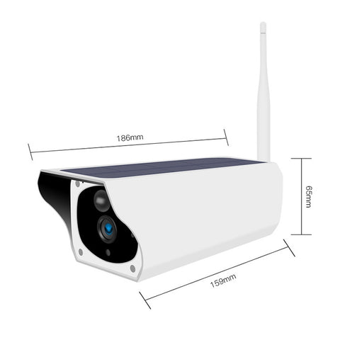T1-2 2 Megapixel Versione WiFi IP67 Telecamera monitor solare HD impermeabile senza batteria e memoria, supporta visione notturna a infrarossi e rilevamento del movimento / Allarme e citofono vocale e sorveglianza mobile, WiFi Version