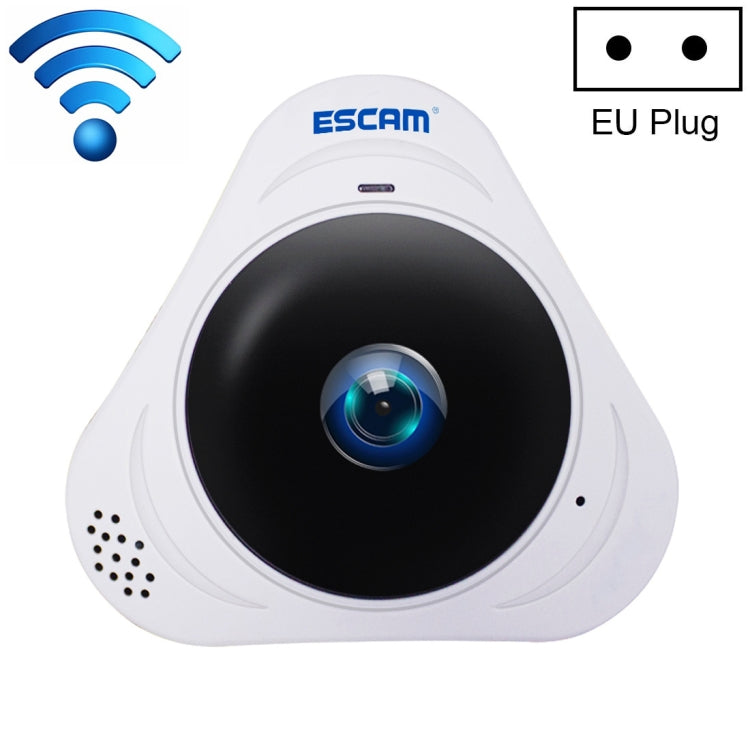 Telecamera IP WiFi ESCAM Q8 960P 360 gradi Fisheye 1.3MP, supporto rilevamento movimento/visione notturna, distanza IR: 5-10 m, spina AU, Q8 US Plug, Q8  AU Plug, Q8 EU Plug, Q8 UK Plug