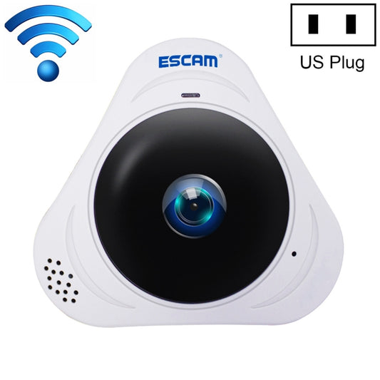 Telecamera IP WiFi ESCAM Q8 960P 360 gradi Fisheye 1.3MP, supporto rilevamento movimento/visione notturna, distanza IR: 5-10 m, spina AU, Q8 US Plug, Q8  AU Plug, Q8 EU Plug, Q8 UK Plug