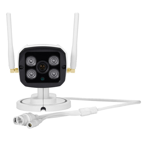 QG001 Telecamera bullet IP WiFi HD H.264 da 1/4 pollici da 1,0 Megapixel, supporto rilevamento movimento, audio, allarme e scheda TF, QG001
