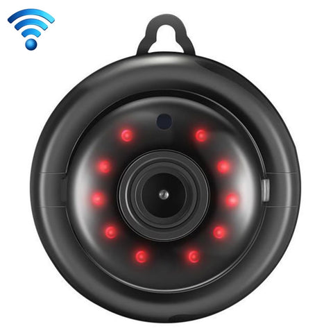 Anpwoo MN001 3518Ev200 Télécaméra IP Mini HD WiFi de 1,0 MP avec 6 LED à infrarouge, prise en charge du mouvement, vision nocturne et fiche TF (maximum 64 Go), MN001