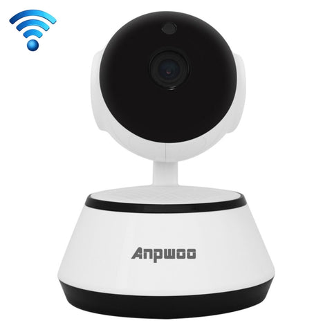Anpwoo YT001 Télécaméra IP WiFi HD 720P avec 6 LED à infrarouge, prise en charge du mouvement, vision nocturne et fiche TF (maximum 64 Go), YT001
