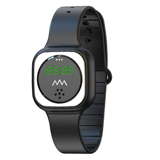 Polsino repellente per zanzare in gel di silice F9 per esterni con orologio, F9 (Black), F9 (White)