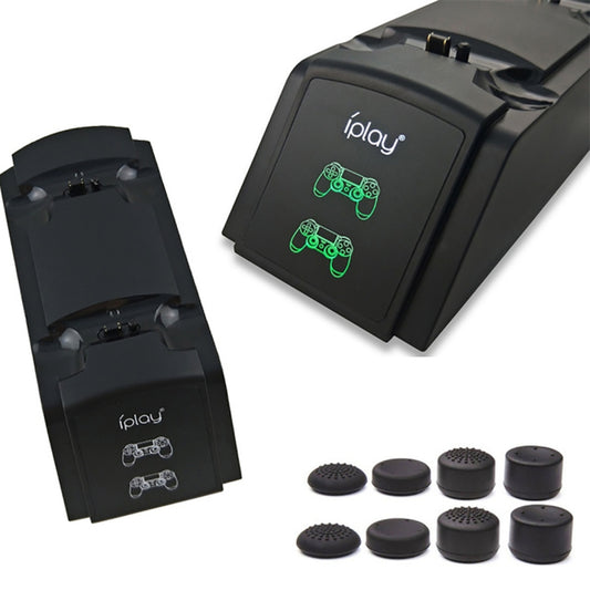 Supporto di Ricarica Doppia per Controller PS4 con Display LED -