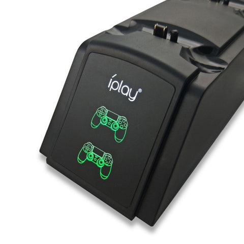 Supporto di Ricarica Doppia per Controller PS4 con Display LED -