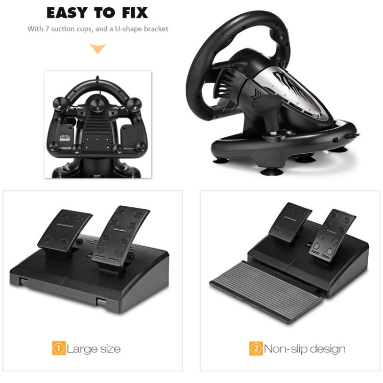 Volante per giochi di corse PXN-V3 per PC / PS3 / 4 / xbox one / switch, For PC / PS3 / 4 / xbox one / switch