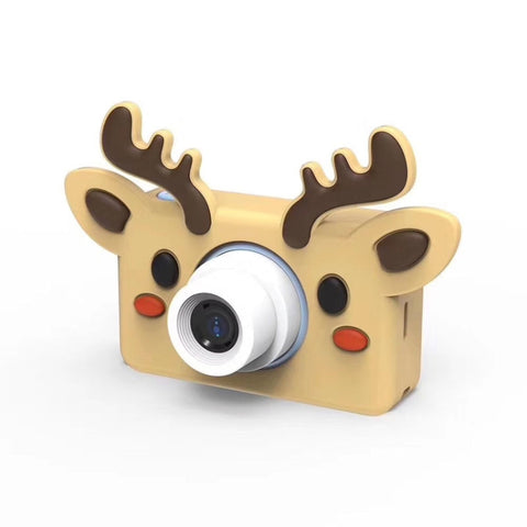 Mini fotocamera digitale sportiva D9 da 8,0 megapixel, sottile e leggera, con schermo da 2,0 pollici e custodia protettiva a forma di orso e memoria da 32 GB per bambini, Pig, Frog, Elk, Giraffe, Sheep, Rabbit, Bear