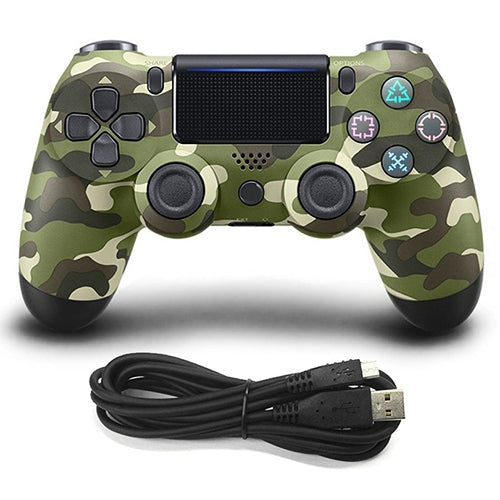 controller-di-gioco-cablato-per-sony-ps4-green-camouflage - immagine 1