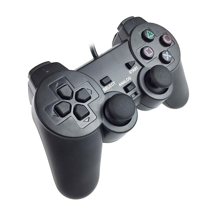 Joypad cablato con doppia vibrazione per PS2