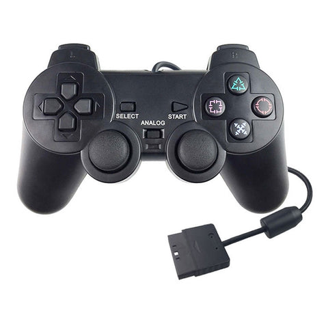 Maniglia di controllo del gioco cablata Joypad a doppia vibrazione per PS2