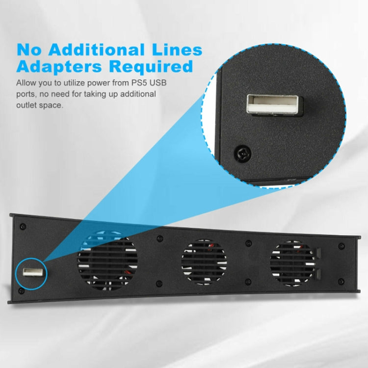 Ventola di raffreddamento della console KJH P5-009 per PS5, P5-009(Black), P5-009(White)