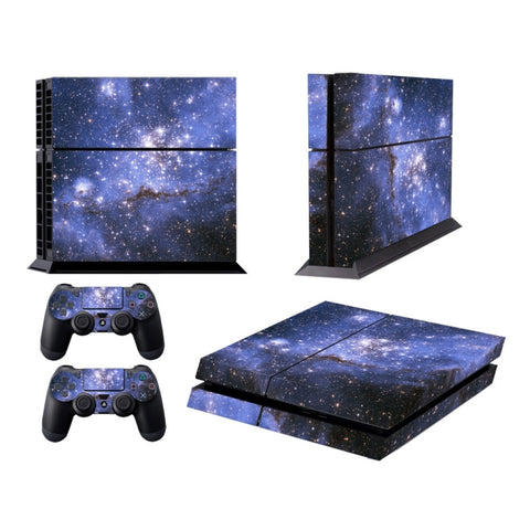 Adesivo protettivo colorato per Sony PS4 con motivo cielo stellato