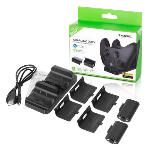 Dock di Ricarica Doppio DOBE TYX-532X per Xbox con Batteria Inclusa