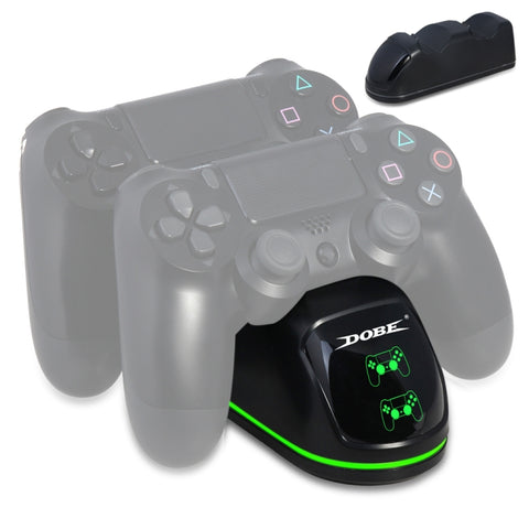 Caricabatterie Dual Dock Wireless DOBE TP4-1781 con Maniglia per PS4,