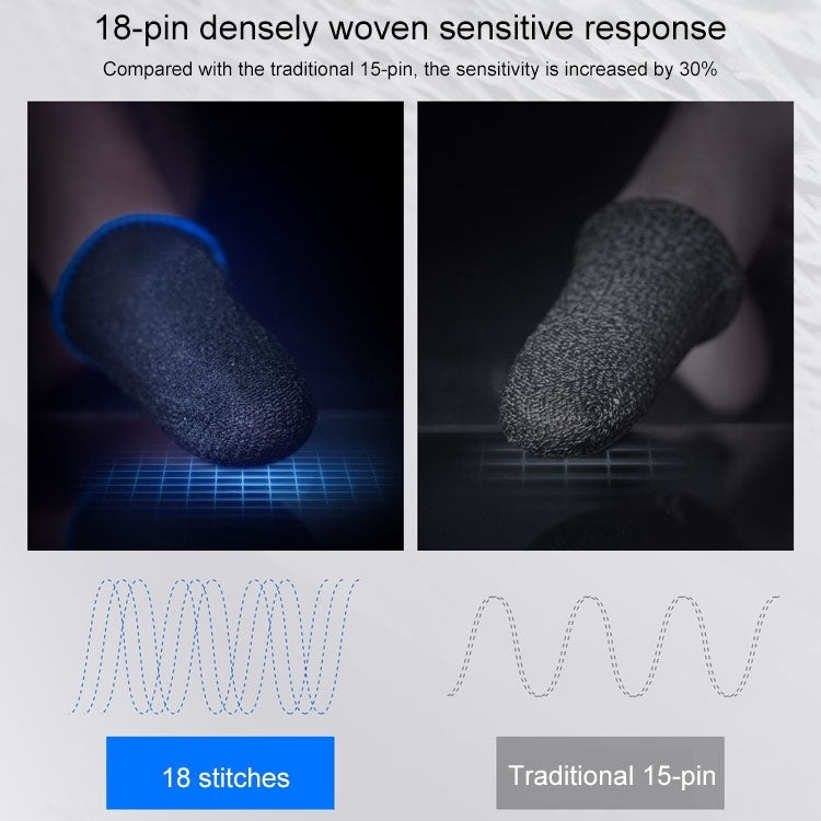 1-paio-di-coperture-per-dita-touch-screen-per-giochi-per-telefoni-cellulari-traspiranti-in-fibra-di-carbonio-per-pollice-indice - immagine 3