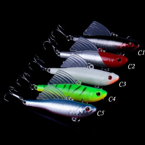 HENGJIA Esche da Pesca Affondanti VIB 6,5 cm - Kit di Esche a Matita