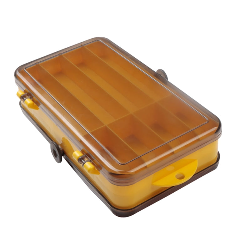 Scatola portaoggetti portatile per esche da esterno Scatola portaoggetti bifacciale in plastica trasparente, dimensioni: 18 x 10 x 5 cm