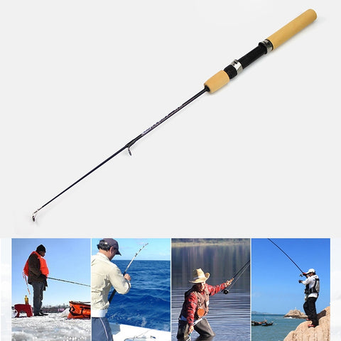 Canna da Pesca Portatile per Ghiaccio 27 cm - Canna per Gamberetti