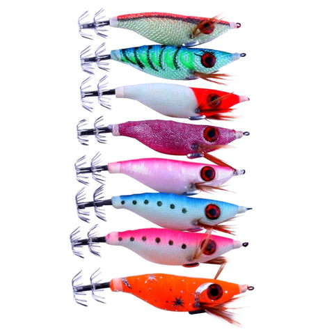 Set di 8 Esche Dure Nottilucenti HENGJIA SJ011 da 10 cm per Pesca a