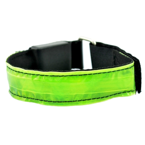 Cintura da polso sportiva ricaricabile leggera in nylon riflettente di sicurezza con flash LED, Rechargeable Green, Rechargeable Blue, Rechargeable Red, Rechargeable Yellow