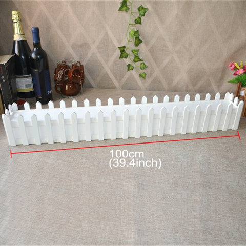 Vaso portaoggetti per recinzione in legno per fioriera con schiuma, dimensioni: 100 cm x 9 cm x 11 cm, Length: 100cm