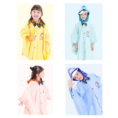Età superiore a 3 bambini Felpe con cappuccio impermeabili riutilizzabili in stile cartone animato stile britannico, Size: XXL