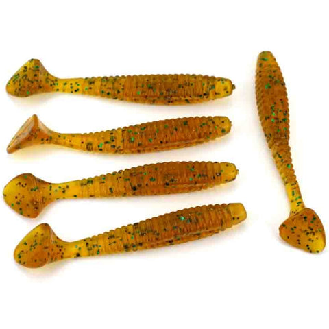 Esche Artificiali HENGJIA SO0205P - Set di 5 Coda a Vite 8 cm/5 g per