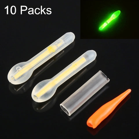 Bastone Luminoso Galleggiante per Pesca Notturna - 10 Pezzi,
