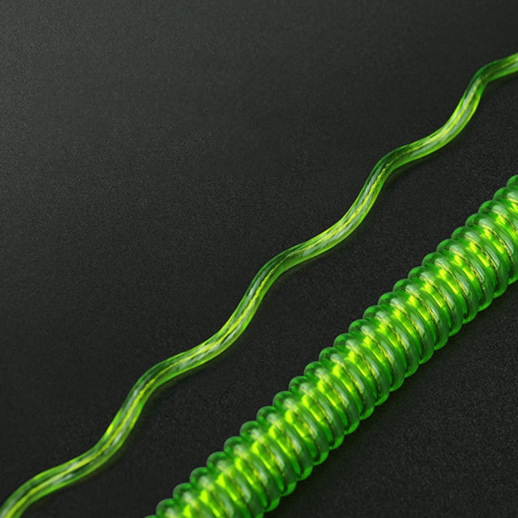 cordino-a-molla-in-tpu-anti-smarrimento-multifunzionale-per-esterni-lunghezza-32-cm-anti-lost-keychain-transparent-anti-lost-keychain-grey-anti-lost-keychain-green - immagine 4