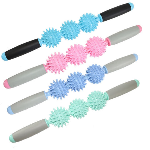 Yoga Health Care Triple Hedgehog Balls Collo Gamba Mano Muscolo Bastone per massaggio