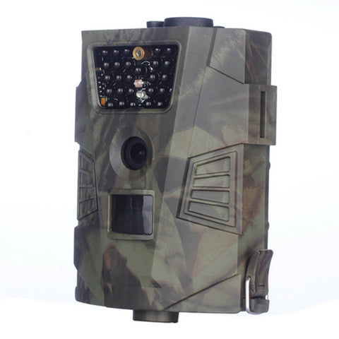 HT-001 1MP IP54 Telecamera da caccia di sicurezza per visione notturna IR impermeabile, programma Novatek96220, grandangolo da 120 gradi, angolo di rilevamento PIR da 100 gradi, HT-001
