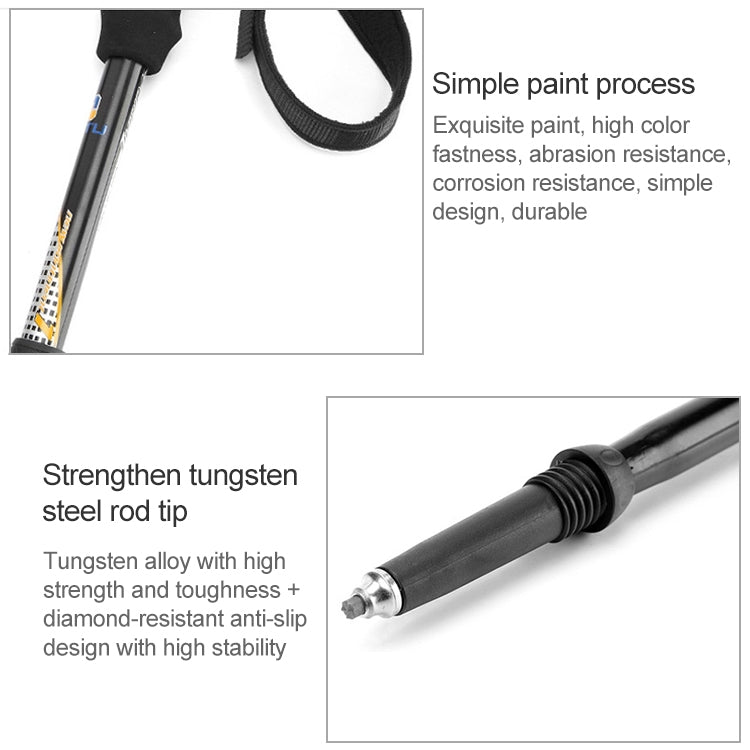 bastoncini-da-trekking-pieghevoli-aotu-at7558-in-sughero-e-alluminio - immagine 6