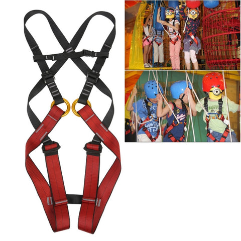 XINDA XDA9516 Cintura di sicurezza per tutto il corpo in discesa regolabile in poliestere ad alta resistenza per arrampicata su roccia Taglia: S, Size: S